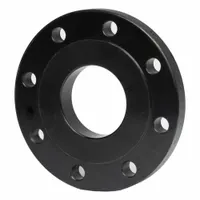 This 4-inch slip-on carbon steel raised flange is rated for Class 150 service with a maximum operating pressure of 150 psi. It slides over the pipe end and is welded in place, providing a secure connection in industrial piping systems for water, steam, or gas lines