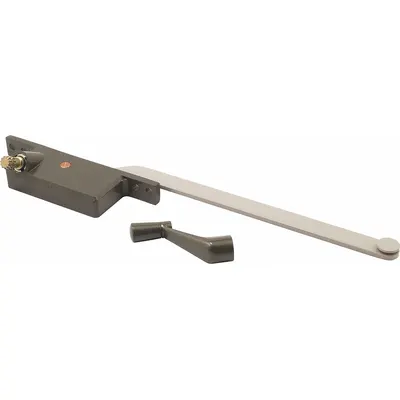 PRIME-LINE Window Operator: Crank, Handle Included, Left-Hand, Frame, Gray - Awning & Casement Window Operators & Handles
