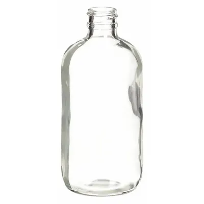 WHEATON Botol Berlapis Pengaman: 250 mL, 24-400 mm, Tanpa Warna, 64 mm Dia Badan - Clear Wide Mouth Round Glass Lab Bottles