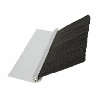 AMERICAN GARAGE DOOR SUPPLY Brush Seal: 45° Angle, Polypropylene, 1 1/3 in Brush Lg, 94 in Holder Lg (MPN BP4122-94)