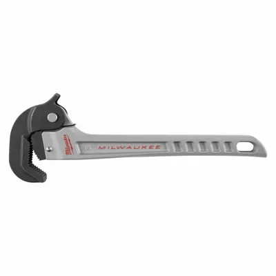MILWAUKEE Kunci Pipa: Aluminium, 2 in Kapasitas Rahang, Bergerigi, 13 23/50 in Panjang Keseluruhan - Ratcheting Pipe Wrenches