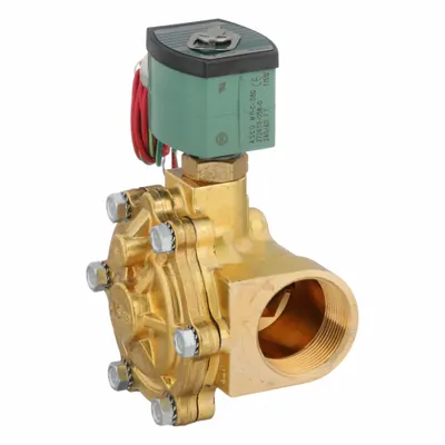 REDHAT Solenoid Valve: 2-Way, Normally Open, 1 1/2 in Pipe Size, 220V AC/240V AC - 2-Way/2-Position, Normally Open Solenoid Valves