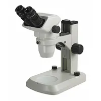 ACCU-SCOPE Microscope: Stereo, Binocular, 0.67X to 4.5X, 22 mm Optical Field of View, E-LED, 100 mm (MPN 3075-LED-E)
