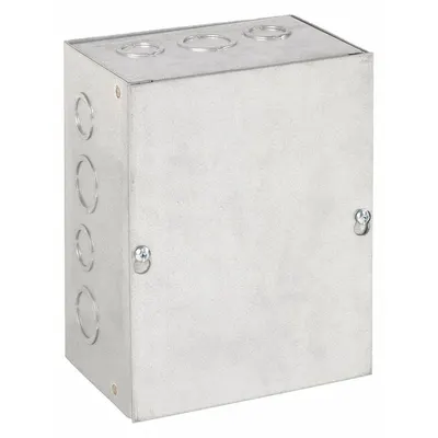 Enclosure HOFFMAN: Baja, 8 in x 6 in x 4 in, NEMA 1, Penutup Padat, Sekrup, Termasuk - Steel Indoor Enclosures with Screw-On Covers
