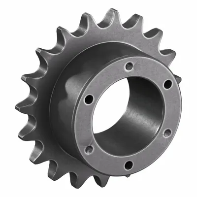 TRITAN Sproket: Untuk Rantai 80, 19 Gigi, 6.076 in Dia Pitch, 6.59 in Dia Luar - Size 80 Bushed-Bore Roller Chain Sprockets