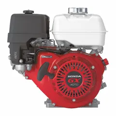 Horizontal-shaft gasoline engine delivering 8.4 hp and 14.1 lb-ft gross torque. Features electric start, a 1-inch keyed shaft, and includes a muffler. Suitable for powering pressure washers, generators, pumps, and construction machinery.