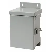 HOFFMAN Enclosure: Steel, 8 in x 6 in x 4 in, 3R, Solid Cover, Hinged, Included, Painted (MPN A8R64HCR)