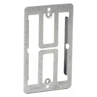 NVENT CADDY Communication Mounting Bracket: Steel, Silver, For 1 Gangs, 0.33 in Overall Dp (MPN MP1)