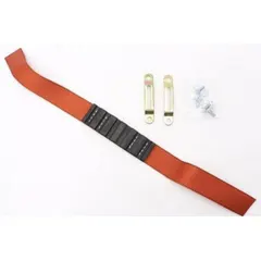 This cinch tie stabilizer secures extension ladders to poles or round surfaces, reducing slippage during overhead work. Constructed from nylon with a rubber component, it provides a non-marring, slip-resistant hold. Overall length is 2 inches.