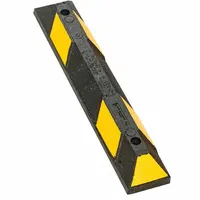 Parking Stop: Rubber, 3 ft Lg, 6 in Wd, 4 in Ht, Black/Yellow, Reflective Striping Included (MPN GNRS1310YB)