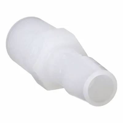 ELDON JAMES Adaptor Fitting Berduri: 1/2 in ID x 3/8 in Ukuran Fitting Pipa, Berduri/Berulir - Standard PVDF Barbed Tube Fittings
