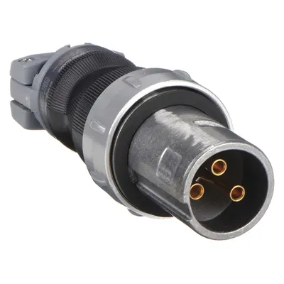 HUBBELL Steker Pin dan Selongsong: Abu-abu, 600V AC, Fase Tunggal, 60 A, 2 Kutub, 3 Kawat - Watertight Plugs
