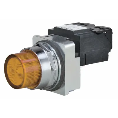Siemens Lampu Pilot: Ukuran Pemasangan Panel 30 mm, Kuning, LED - LED Pilot-Lights