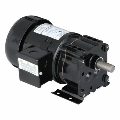 Dayton Gearmotor: Parallel, Single Output Shaft, 3-Phase, TEFC, 90 RPM - Parallel Shaft AC Gearmotors