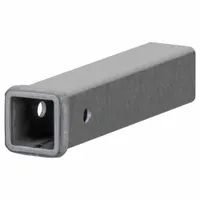 This steel receiver tube is designed for use with 2-inch hitch receivers. It provides a secure mounting point for hitch balls or other towing accessories. Suitable for towing applications on trucks, trailers, and tow vehicles