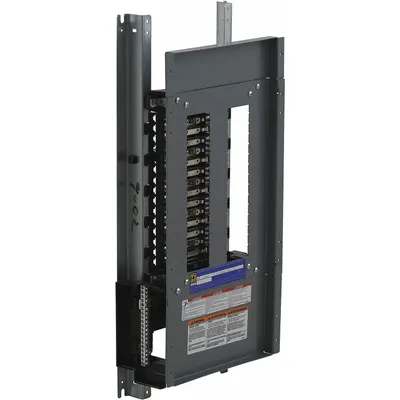 Interior Panelboard SQUARE D: 30 Ruang, 100 A Amps, Aluminium, QHB/QOB/QOB-VH, Tinggi 27 in - Square D NQ Main Lug, Convertible Panel Interiors