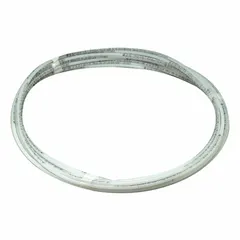 Crosslinked polyethylene (PEX) tubing for general plumbing applications. Suitable for hot and cold water supply lines, radiant heating systems, and hydronic piping. Supplied in a 100 ft coil with 1/8 in diameter, white color.