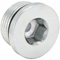 PARKER Plug: 1 1/2 in, Threaded, 3,000 psi, Steel, 25/32 in Lg, Plug (MPN 24 HP5ON-S)
