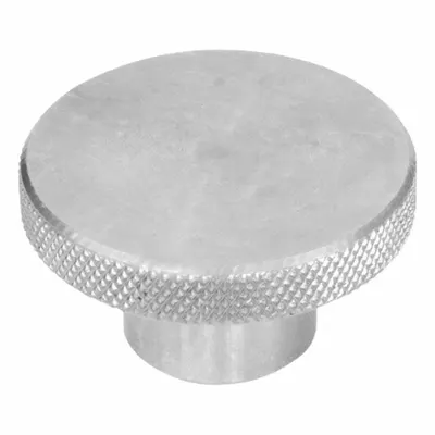 Sekrup Knurled JW WINCO; Kenop Tangan Knurled: Knurled, Baja Tahan Karat, Ulir 3/4"-10 - Corrosion-Resistant Knurled Knobs with Threaded Hole