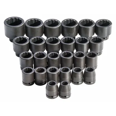 PROTO Set Soket Impact: 3/4 in Ukuran Penggerak, Set Kecil (0-50 buah) Ukuran Set - Metric Impact Socket Sets