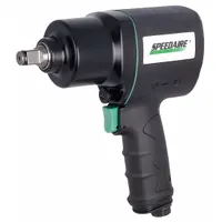 SPEEDAIRE Air Impact Wrench: Full-Size, 1/2 in Drive, Pistol-Grip, Square, Std, Friction Ring