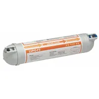 SHURFLO Inline Water Filter: 5 micron, 3 gpm, Quick-Connect, 15 in Overall Ht, 6,000 gal, Carbon (MPN 94-470-01-75)