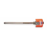 TEMPCO Over The Side Immersion Heater: 1 Phase, 120/240V AC, 1,000 W Watt, 1 1/4 in NPT, Steel (MPN TSP02752)