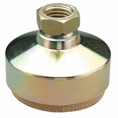 Dudukan Perataan Ujung Betina S & W: Tanpa Baut Tetap, Baja, Ukuran Ulir 1/2"-13 - Vibration-Damping Female Leveling Mounts