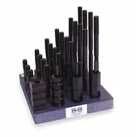 TE-CO Clamping Kit: For 10 mm T-Slot, M8x1.25 Stud, 38 Pc (MPN 68201)