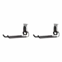 FASTTRACK Compact Hook: Steel, 12.8 in x 4.4 in x 8 in, 50 lb Load Capacity, Black (MPN 2140838)