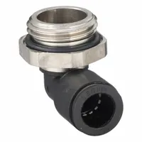 LEGRIS Push-Fit Elbow Fitting: 10 mm OD x 1/2 in Pipe Size, Push-to-Connect x MBSPP, Black, 10 PK (MPN 3199 10 21)