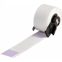 Wraparound Label: 4 in x 1 in, 1 in, Vinyl, Purple (Matte), For 1 AWG to 500 kcmil Wire Gauge (MPN M6-23-427-PL)