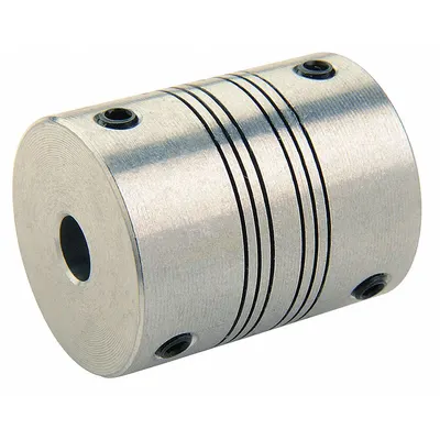 RULAND MANUFACTURING Kopling Kontrol Gerak: Ketidaksejajaran Sudut 3°, Diameter Lubang 1 5 mm, Sekrup Set - High-Precision Set Screw Beam Shaft Couplings