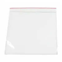 Single-zip reclosable poly bag, 8 inches wide by 8 inches long, 4 mil thickness. Supplied without a hang hole in a dispenser bag of 1,000. Used for packaging, storing, and protecting parts or small products in industrial and commercial settings