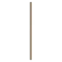 Steel pilaster with honeycomb core for commercial restroom partition systems. Measures 82 inches high, 3 inches wide, 1 1/4 inches thick. Smooth semi-gloss finish in Dark Khaki. Provides structural support and privacy between stalls