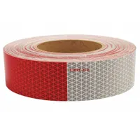 Reflective Tape: Construction/Emergency Vehicles/Trucks and Trailers, Red/White, 2 in Wd, 50 yd Lg (MPN 18811)