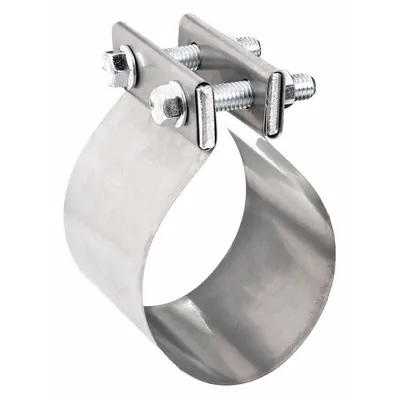 NICKSON EXHAUST SOLUTIONS Klem Knalpot: Klem Pita, Diameter Pipa Kompatibel 2 in - Maks - Band Muffler Clamps