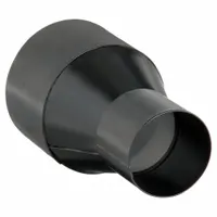 This reducer sleeve connects ductwork of different diameters in metal dust collection systems. It reduces from 3 in to 2 in, enabling compatibility between larger collector ports and smaller hoses. Designed for use with JET dust collector models 414800 and 414840