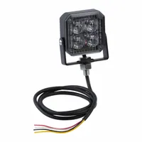 GROTE Strobe Light: Strobe, Amber, 1 1/8 in Overall Wd, 3 1/2 in Overall Ht, LED, 12 to 24V DC (MPN 76793)