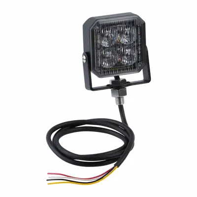 GROTE Lampu Strobo: Strobo, Kuning, 1 1/8 in Lebar Keseluruhan, 3 1/2 in Tinggi Keseluruhan, LED - Vehicle Strobes