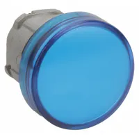 SCHNEIDER ELECTRIC Pilot Light Head: 22 mm Panel Mounting Hole Dia, Blue, Smooth, LED, XB4 Series (MPN ZB4BV063)