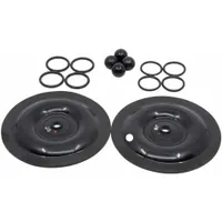This fluid end repair kit is used to rebuild the fluid end of high-pressure pumps in industrial cleaning, water jetting, and process applications. It includes Buna-N seals and components suitable for use with water and oil-based fluids, restoring sealing and pressure integrity to extend pump service life