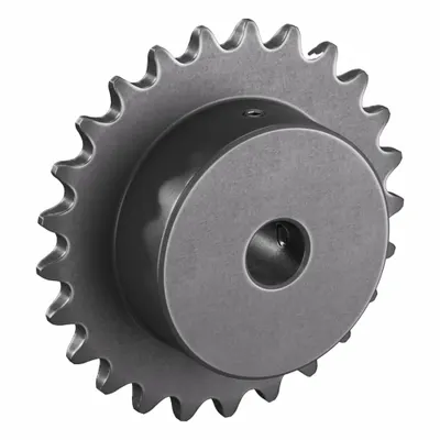 TSUBAKI Sproket Untai Tunggal: 35, Untuk 3/8 in Pitch Rantai, 1/2 in Diameter Lubang, 25 Gigi - Size 35 Fixed-Bore Roller Chain Sprockets