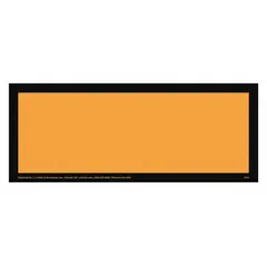 Blank placard made of vinyl for displaying hazmat identification numbers on vehicles or containers during transport. Used to meet DOT compliance for hazardous material shipping.