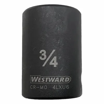 WESTWARD Soket Impact: Ukuran Penggerak 1/2 in, SAE, Ukuran Soket 3/4 in, 6-Point, Std - 1/2" Drive Impact Sockets