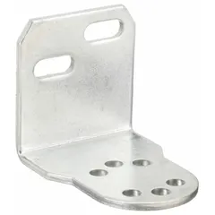 This miniature mounting bracket is constructed from iron and is intended for securing compact industrial equipment in space-constrained installations. It is suitable for light-duty mounting applications in manufacturing, automation, and assembly line environments.