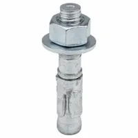 RED HEAD Wedge Anchor: 2 3/4 in Overall Lg, 1/2 in Dia, 1/2"-13 Thread Size, Stainless Steel, 25 PK (MPN WW-1226)