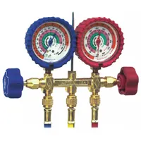 IMPERIAL Manifold Gauge: 2 Valves, 3 Hoses, Series 400, For R-22/R-404A/R-410A (MPN 421-C)