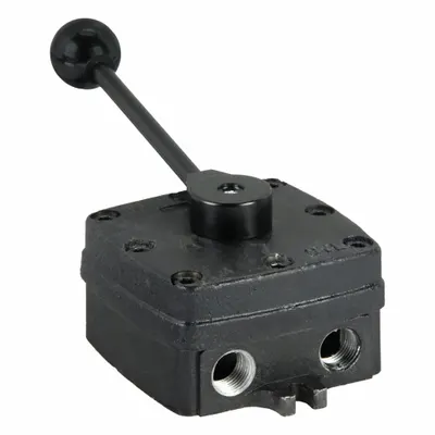 Katup Kontrol Udara Manual SPEEDAIRE: Empat-Arah / Tiga-Posisi, 1/2 in NPT, 150 psi - Speedaire Manual Air Control Valves