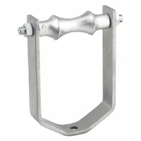 Pipe Roll with Steel Yoke: Zinc-Plated Steel, For 8 in Pipe, 9 1/4 in Roller Lg, Cast Iron (MPN 0560508194)